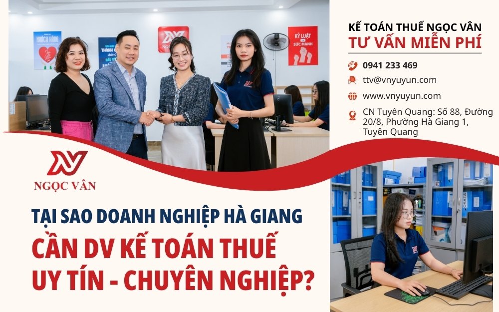 Dịch vụ kế toán thuế Hà Giang chuyên nghiệp