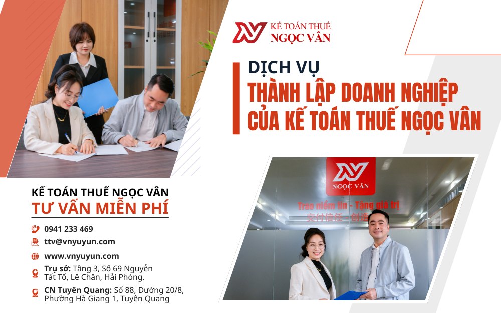 Dịch vụ thành lập doanh nghiệp của kế toán ngọc vân