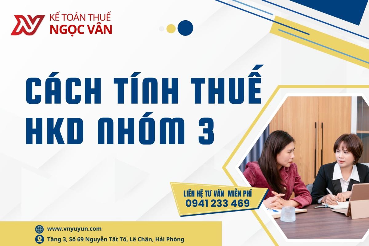 cách tính thuế hộ kinh doanh nhóm 3