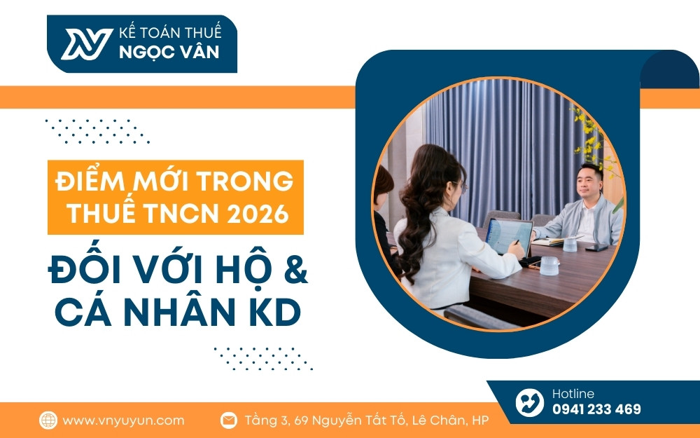 Điểm mới về thuế tncn 2026 về hộ và cá nhân kinh doanh