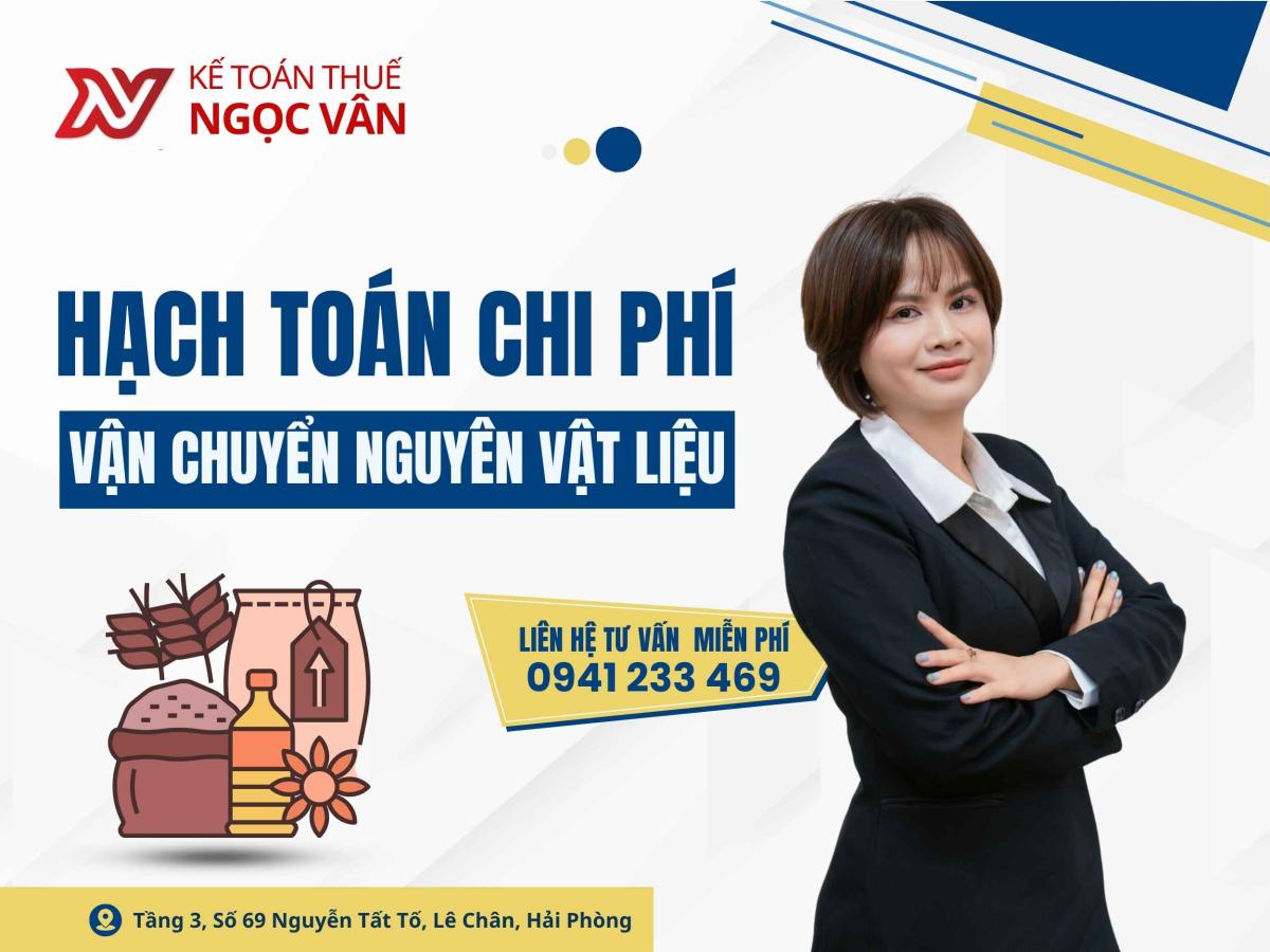 hạch toán chi phí vận chuyển nguyên vật liệu