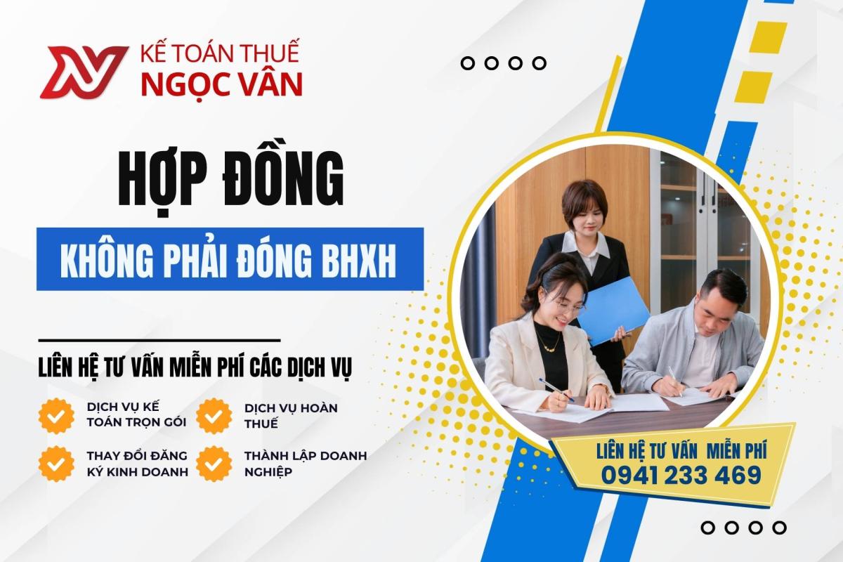 hợp đồng không phải đóng BHXH