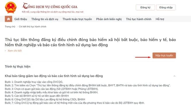  hướng dẫn nộp báo cáo tình hình sử dụng lao động