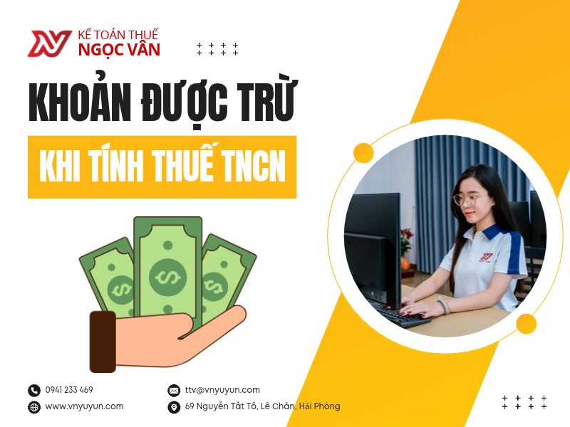 khoản được trừ khi tính thuế TNCN