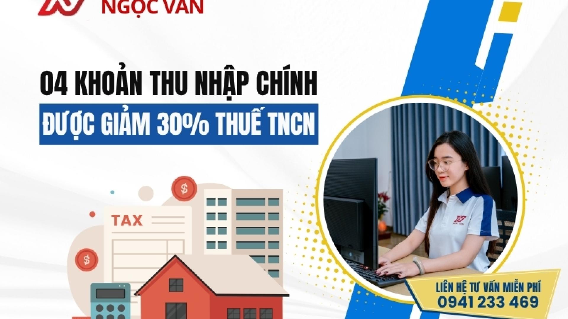 4 Khoản Thu Nhập Được Giảm 30% Thuế TNCN Năm 2026, 2027 