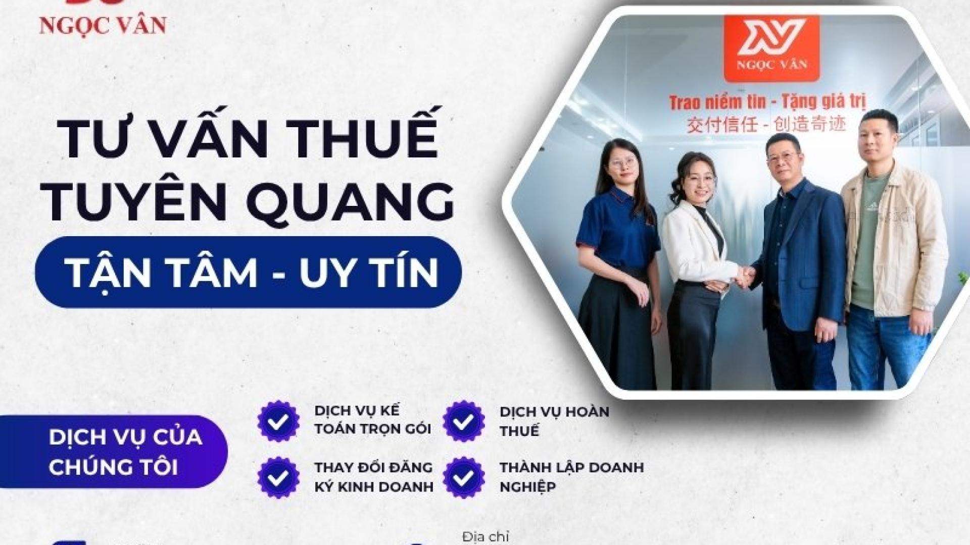 Tư vấn Thuế Tuyên Quang — Giải Pháp Quản Lý Thuế Trọn Gói Cho Doanh Nghiệp