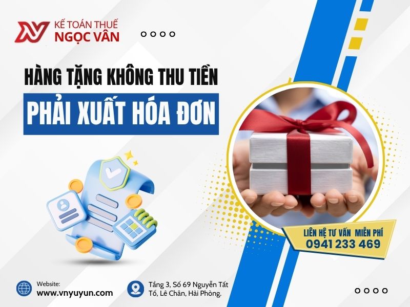 xuất hóa đơn hàng tặng không thu tiền